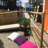 Elementi di arredo balneare realizzati con Posidonia