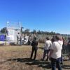 persone in visita alla stazione di monitoraggio