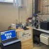 Allestimento sistema espositivo cellulare e l' Etalometro per il campionamento del "black carbon".