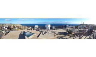 panoramica dell’Osservatorio Atmosferico “Roberto Sarao” del Centro ENEA di Lampedusa